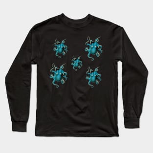 Vintage Octopus Set Teal Patina Long Sleeve T-Shirt